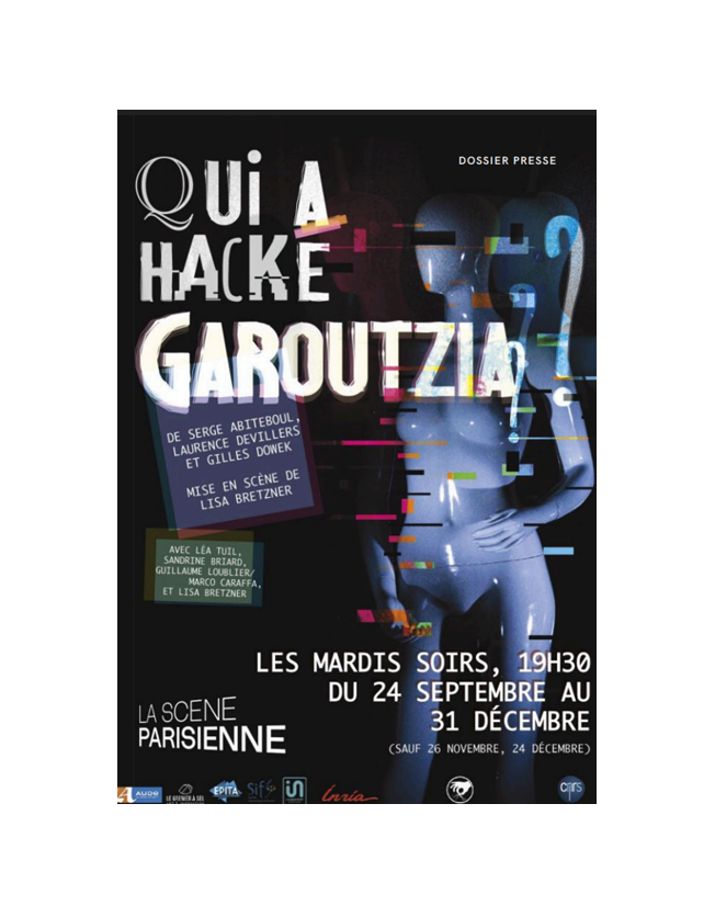 Garoutzia, victime d'un meurtre théâtral à La Scène Parisienne