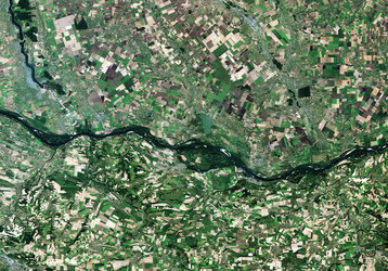 Les frontières gelées vues de l'espace