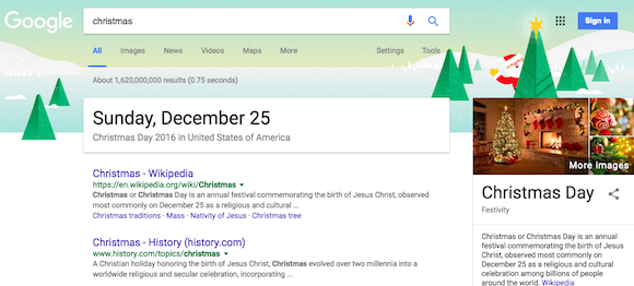 Google's Holiday Decorations