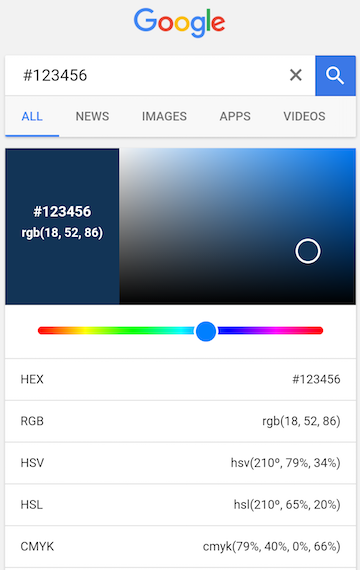 Google Color Converter