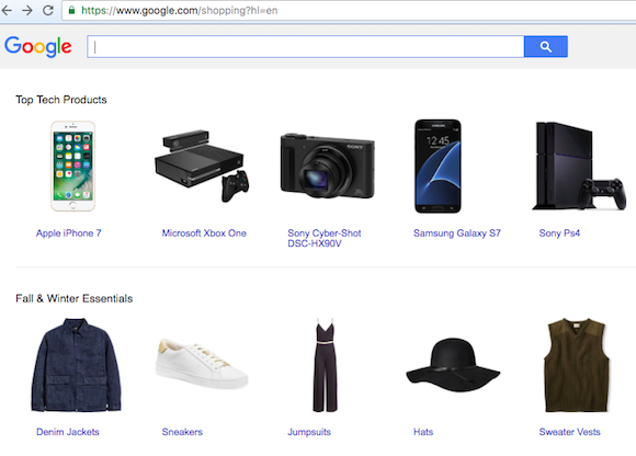 New Interface for Google Search