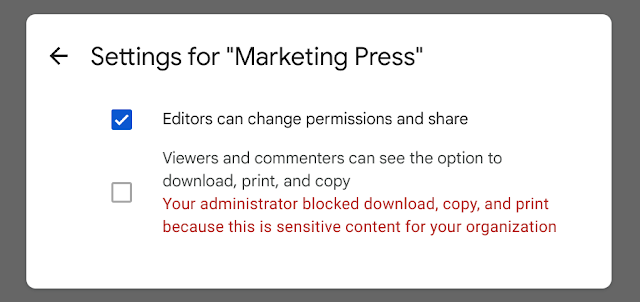 Préserver la confidentialité des données avec la gestion des droits d'information améliorée pour Google Drive