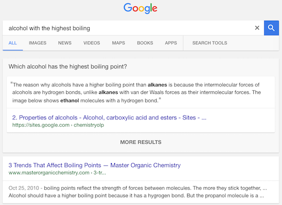 Google Converts Queries Into Questions