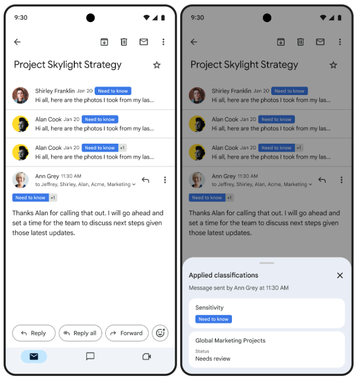 Étiquetage de classification des données désormais disponible sur mobiles