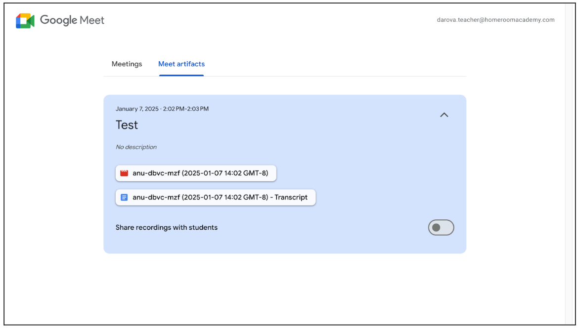 Google Meet renforce le contrôle des enregistrements