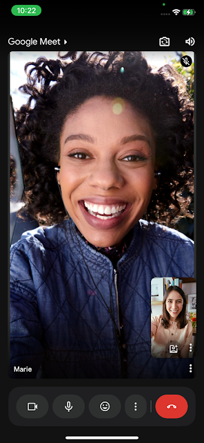 Nouvelle Ergonomie pour les Commandes de Google Meet sur Android et iOS