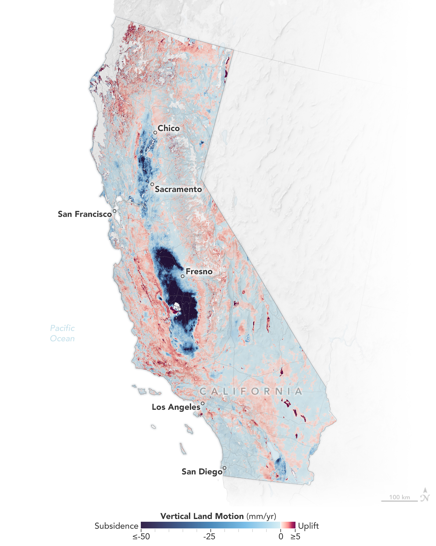 Les mouvements de la côte californienne, un casse-tête pour les scientifiques