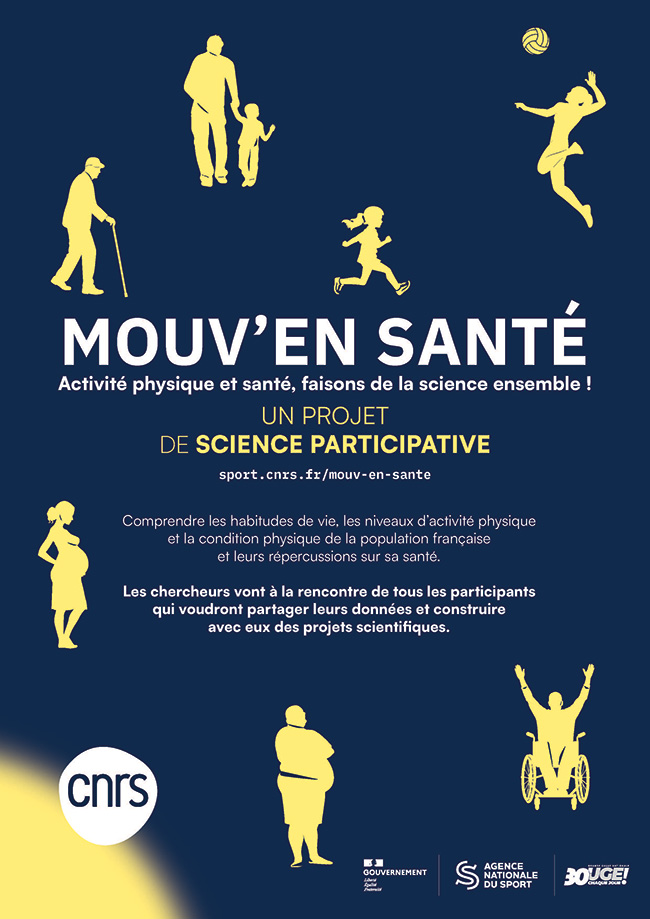 Mouv’en Santé : le CNRS vous propose de participer à un projet de recherche inédit sur la santé et l’activité physique