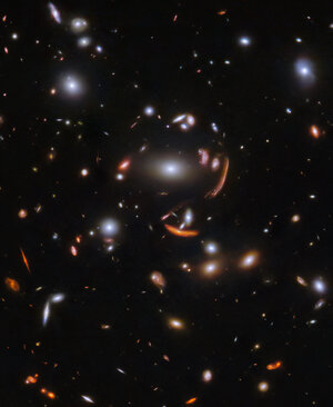 Webb spies a spiral through a cosmic lens