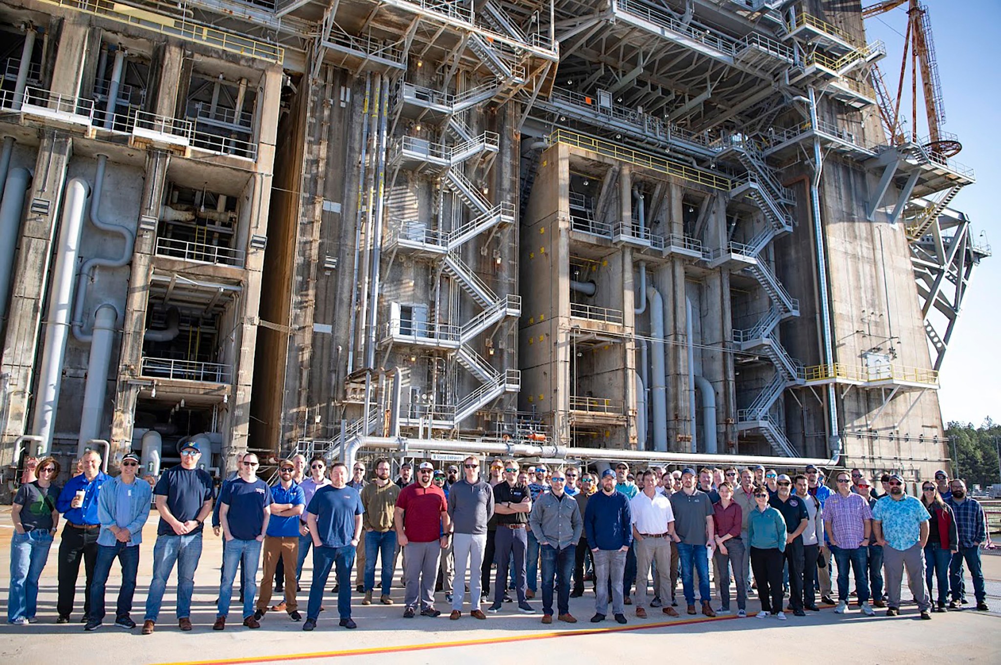 Rocket Test Group Visits NASA Stennis