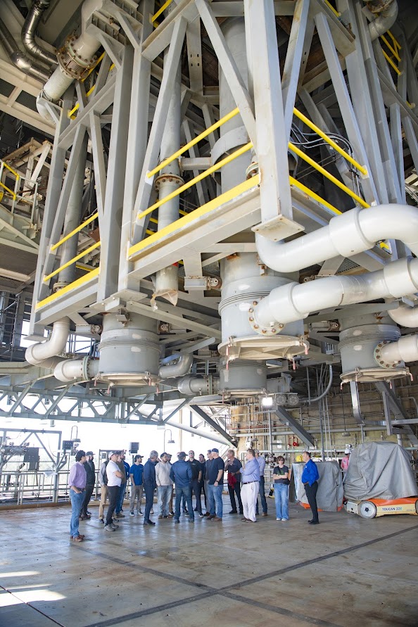 Rocket Test Group Visits NASA Stennis