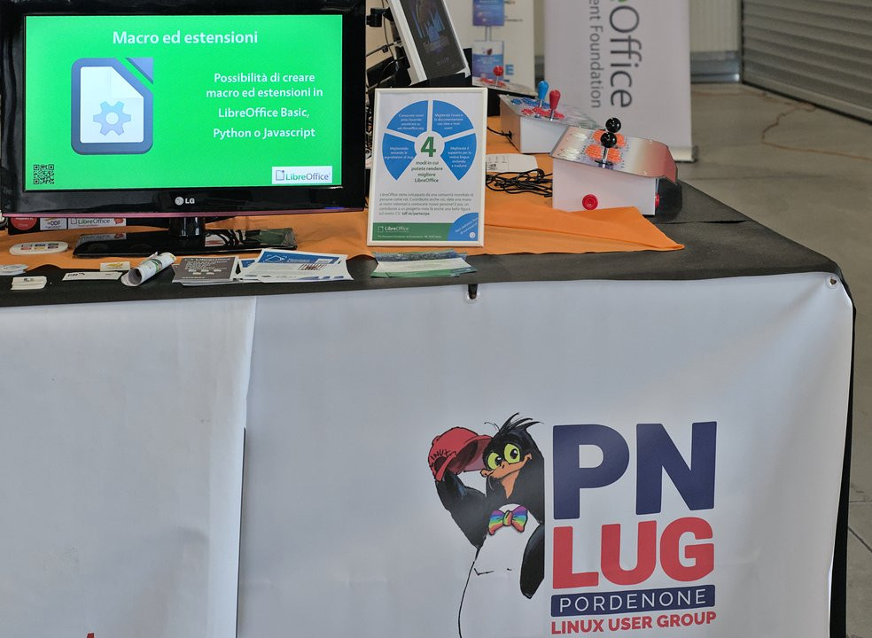 LibreOffice at the Linux Arena in Pordenone, Italy