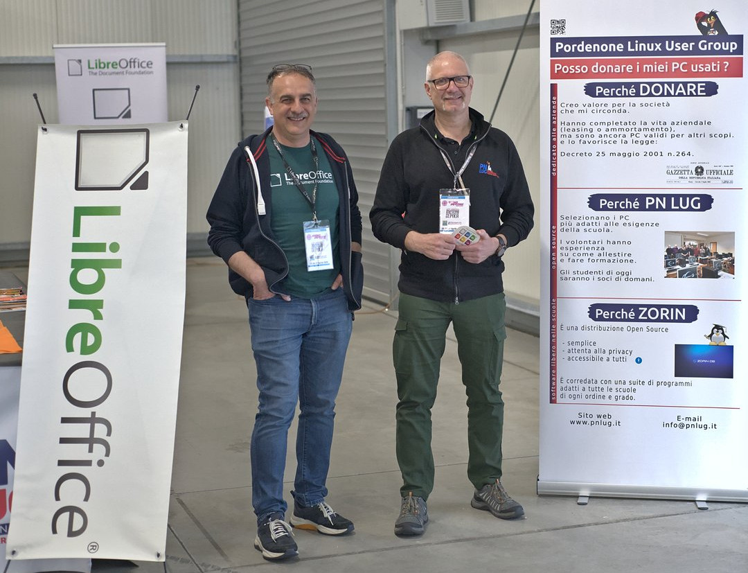 LibreOffice at the Linux Arena in Pordenone, Italy