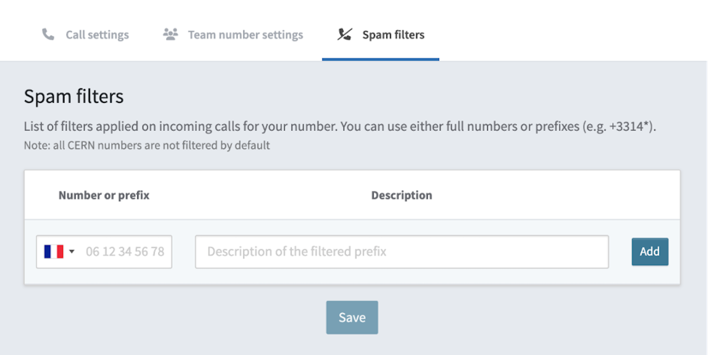 Computer Security: Spam protection for phone calls
