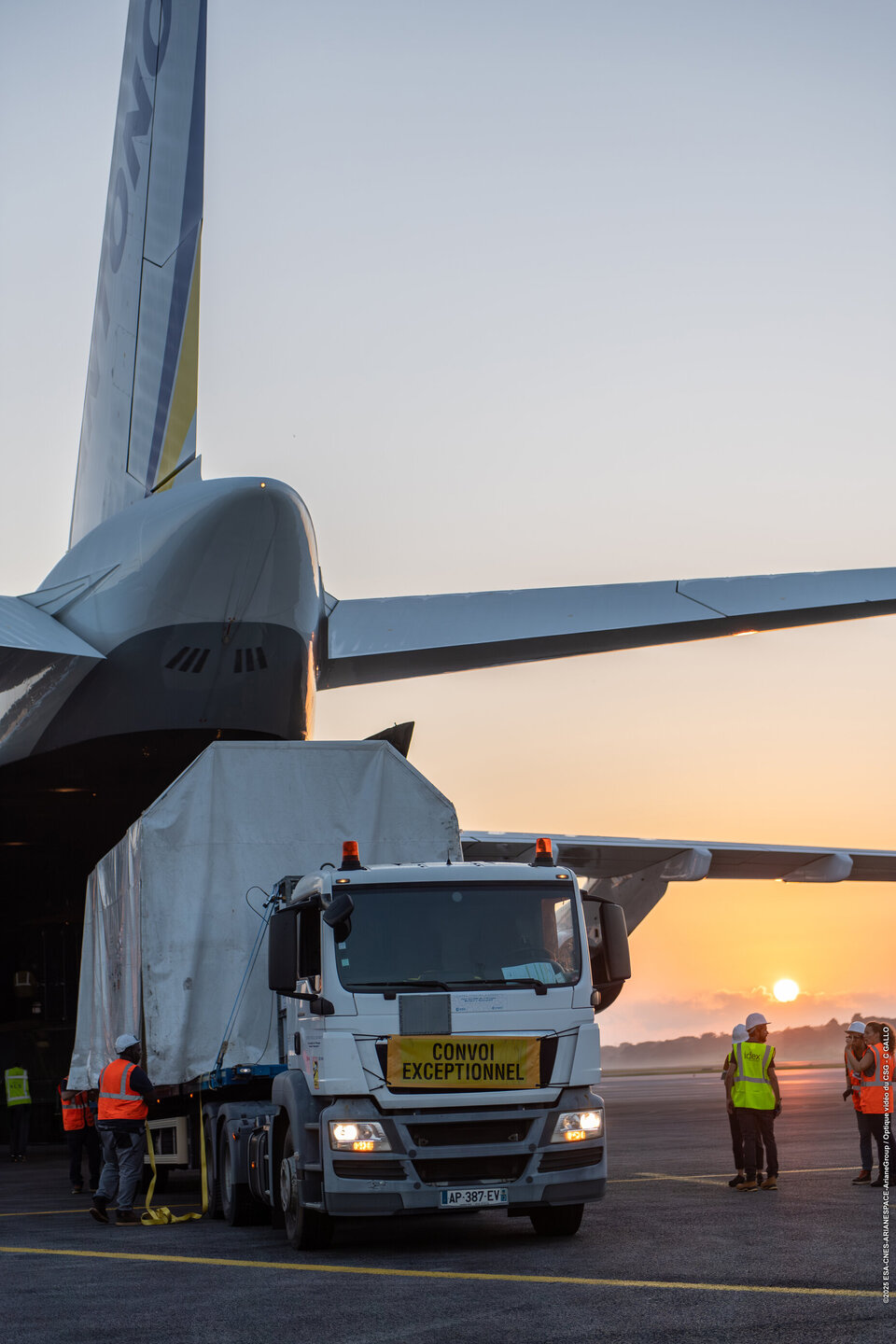 Sentinel-1D in French Guiana for launch campaign