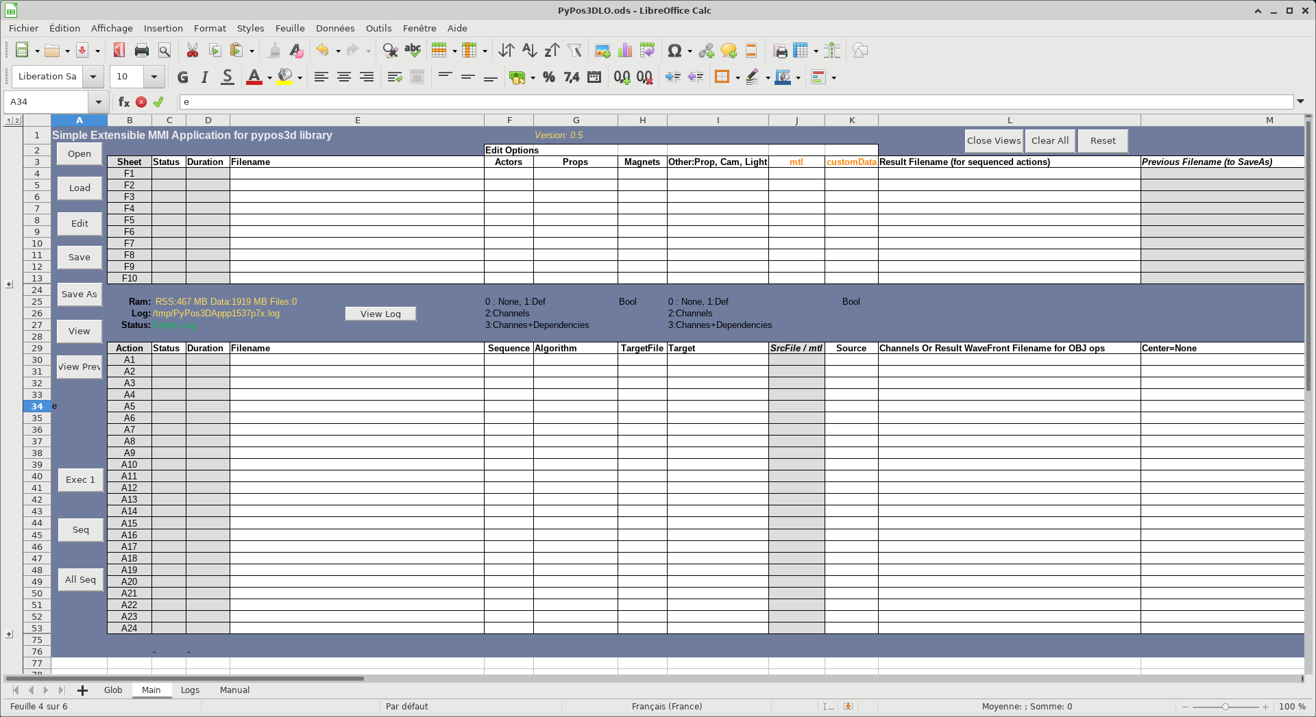 PyPos3DLO: Python 3D App based on LibreOffice