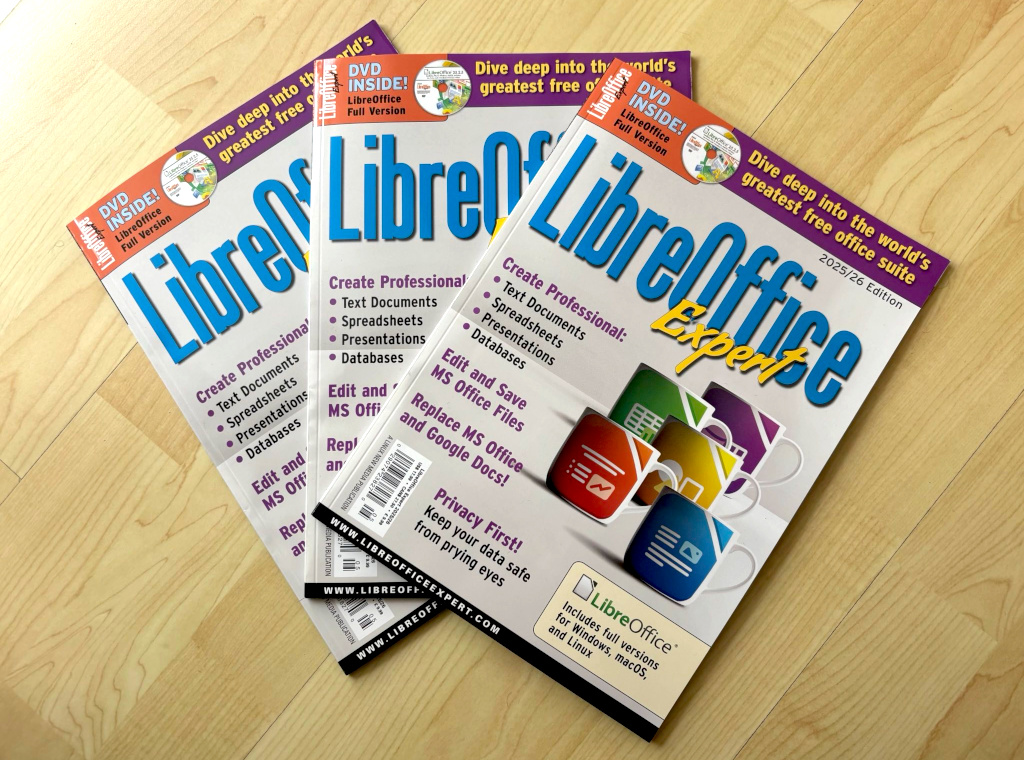 New “LibreOffice Expert 2025/2026” magazines available for schools and local communities