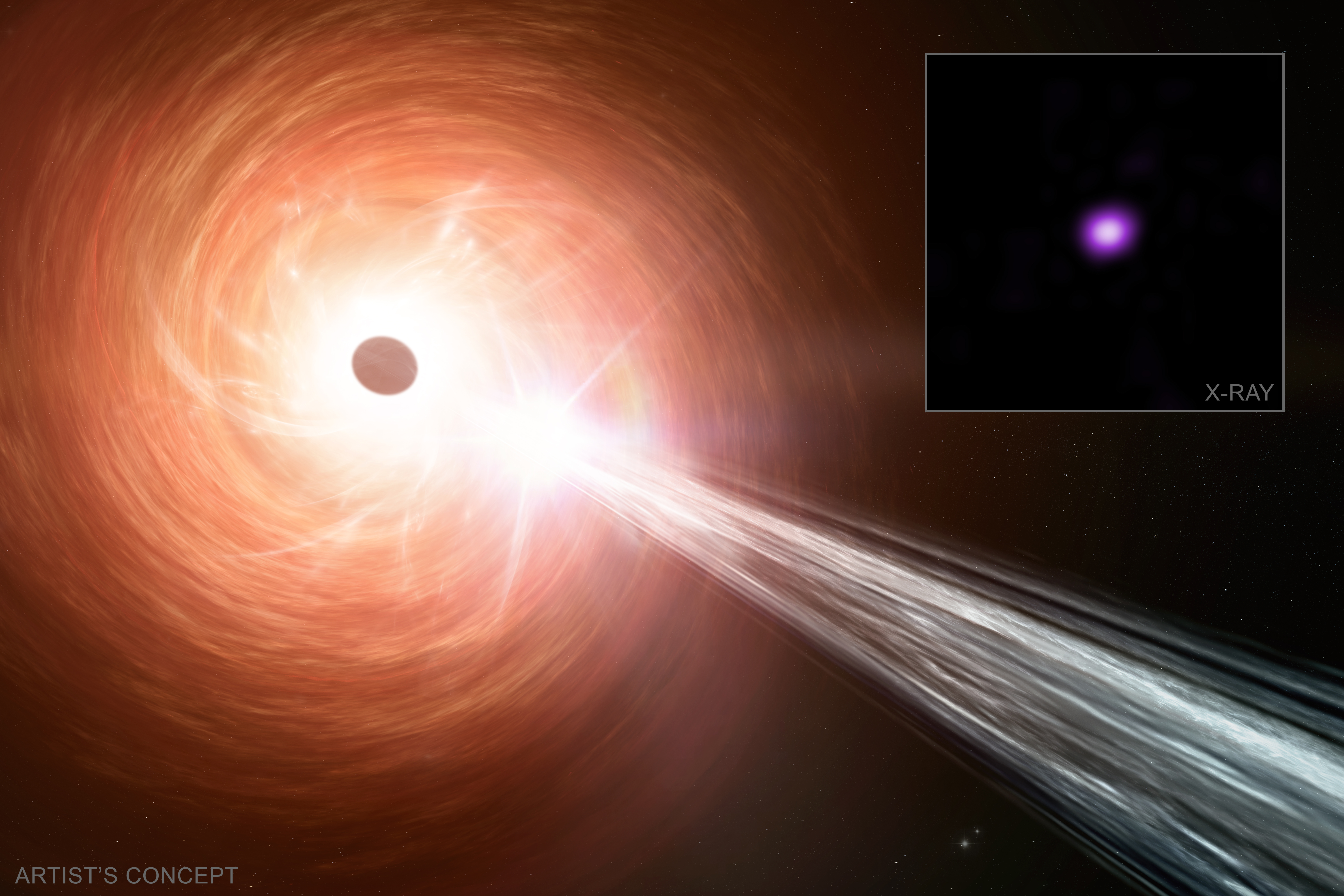 NASA’s Chandra Finds Black Hole With Tremendous Growth