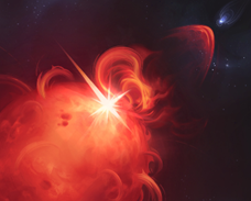 Première observation d’une “tempête” stellaire