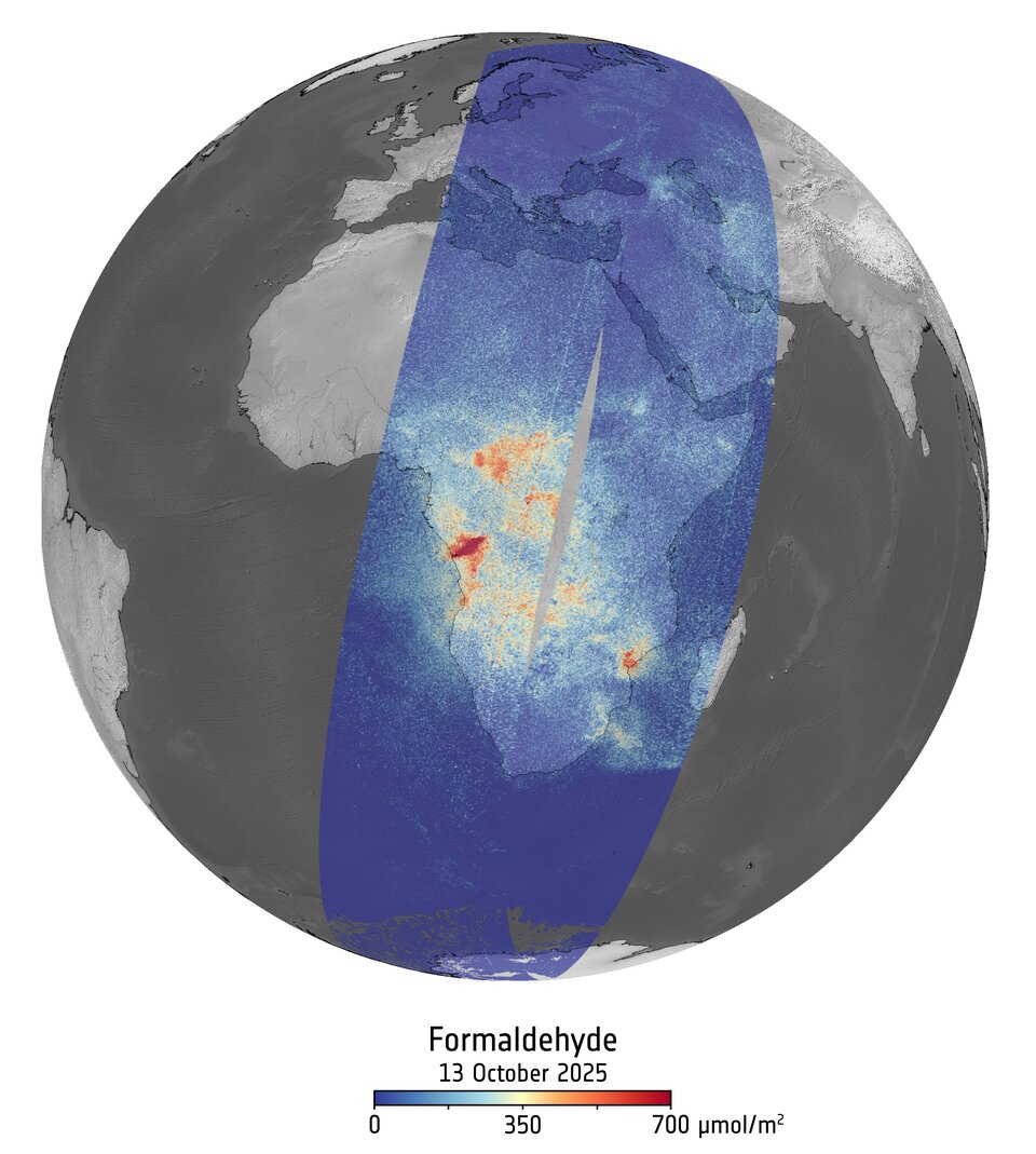Sentinel-5 debuts images of atmospheric gases