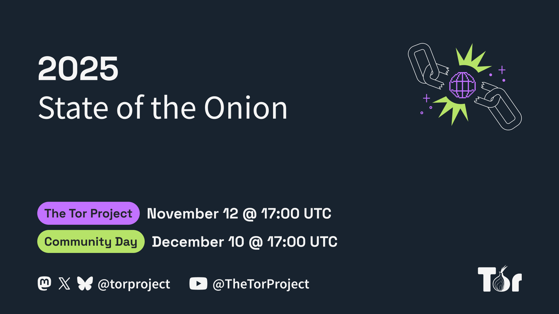 Keeping the internet free together: Join us for State of the Onion 2025
