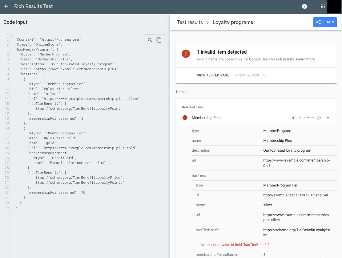 Adding markup support for loyalty programs