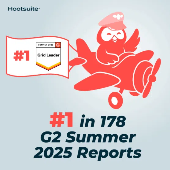 Hootsuite earns 1 spot in Social Media Management on G2