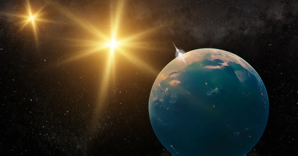 Première image d'une planète si proche d'étoiles doubles