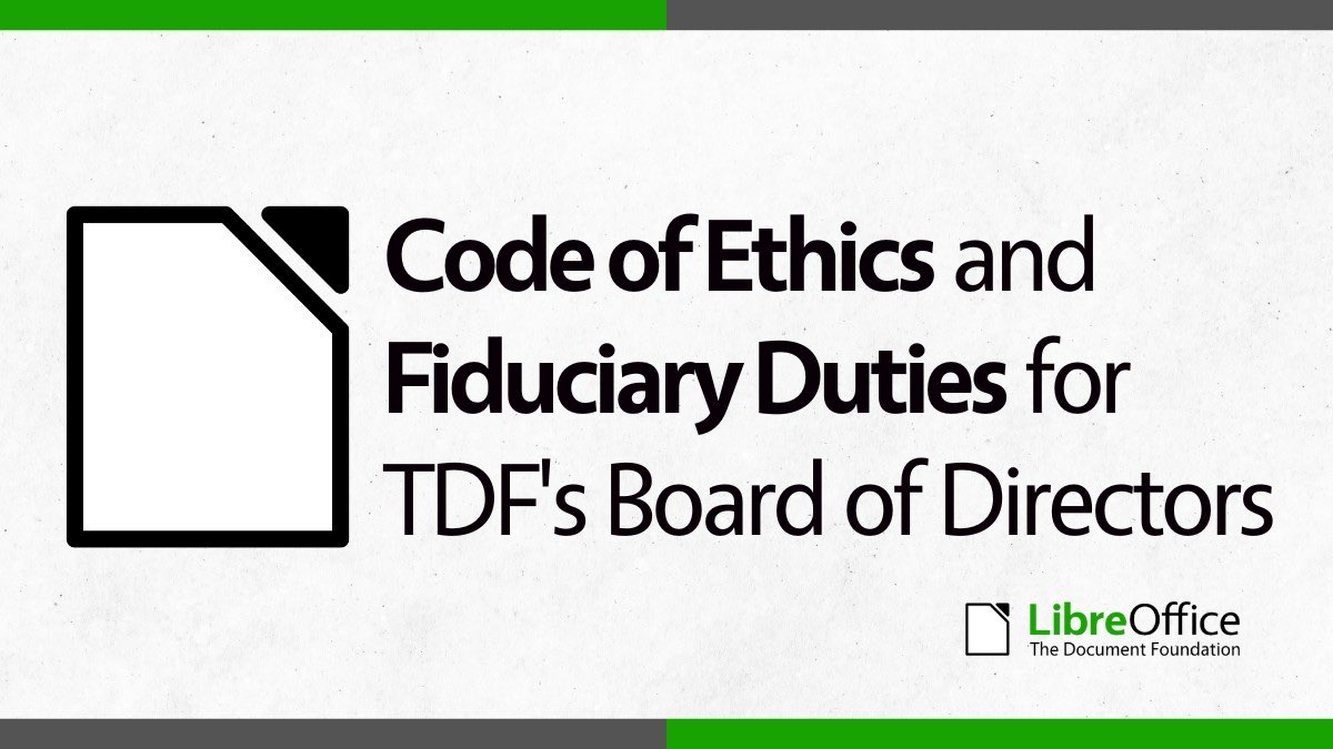 Code of Ethics and Fiduciary Duties for TDF’s Board of Directors
