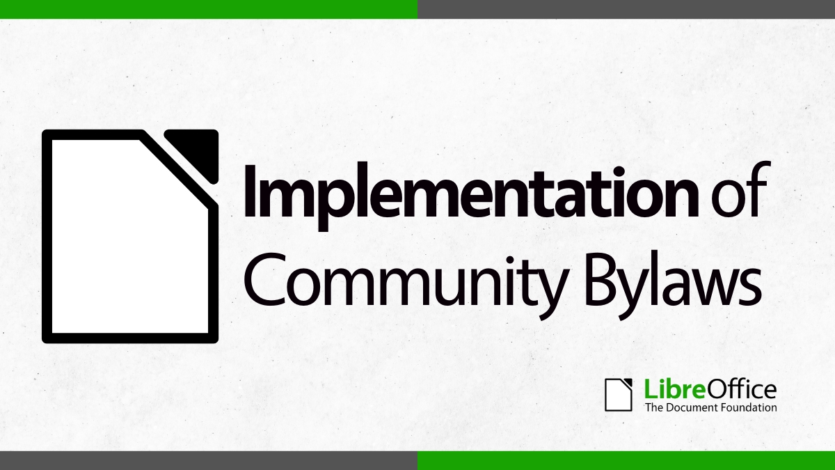 Version 1 of TDF Community Bylaws