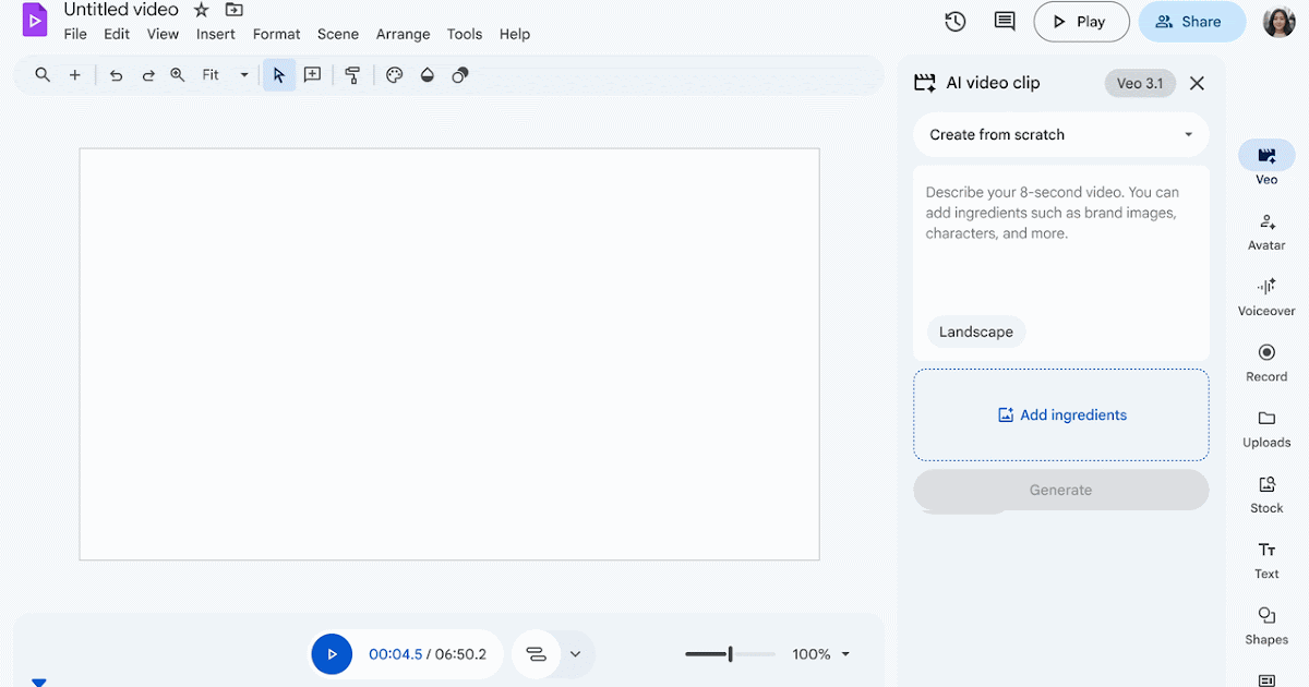 Révolution Verticale : Google Vids met l'IA générative au service de vos clips portrait avec Veo 3.1