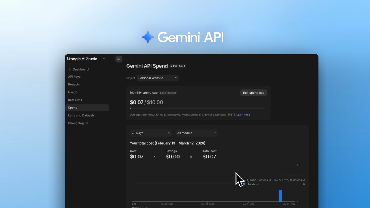 Giving you more transparency and control over your Gemini API costs