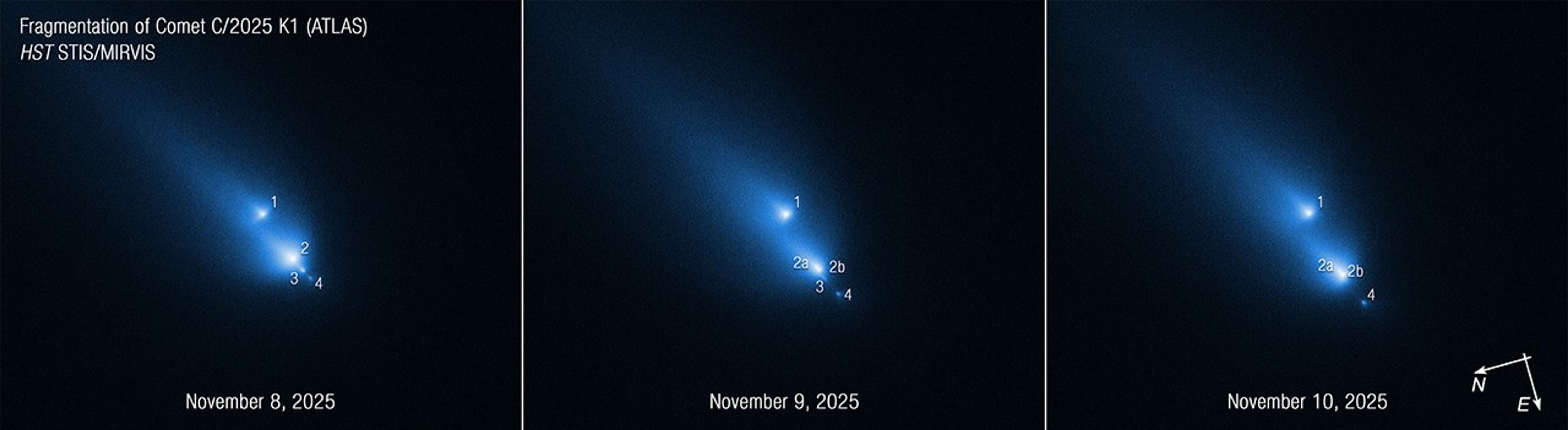 NASA’s Hubble Unexpectedly Catches Comet Breaking Up