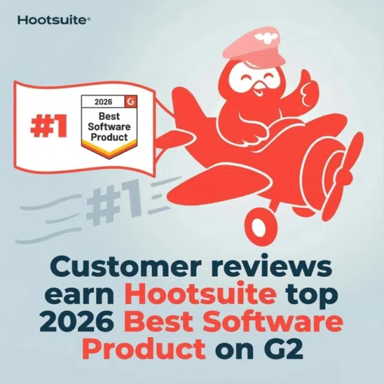 G2 2026 best software product: Hootsuite ranks 1 in marketing