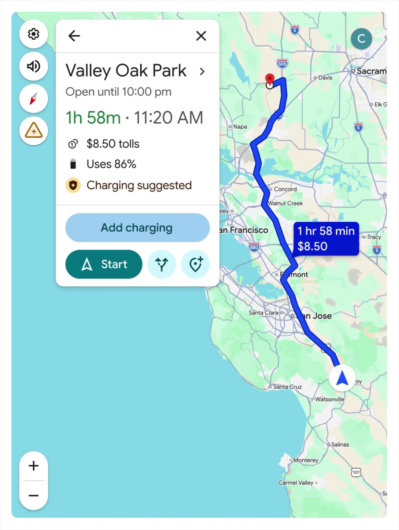 Google Maps simplifies battery predictions and trip planning for 350+ Android Auto EV models.