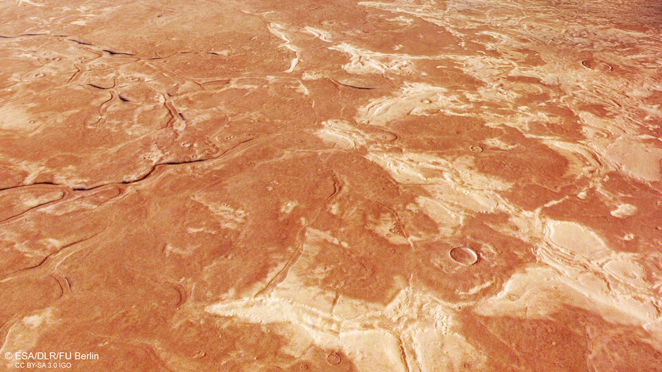 Ash creeps across Mars