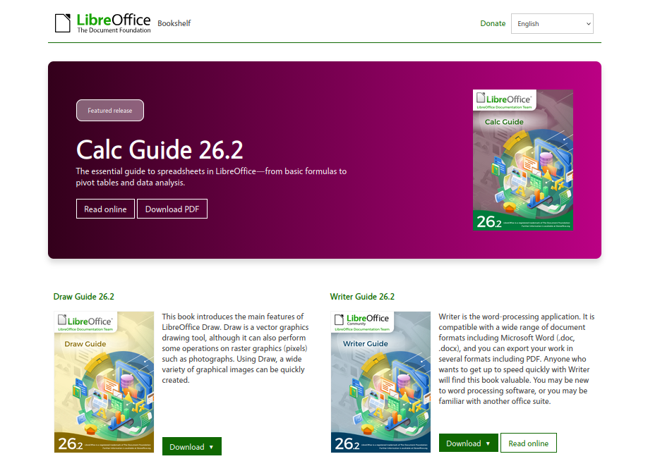 The LibreOffice Bookshelf had a Facelift.