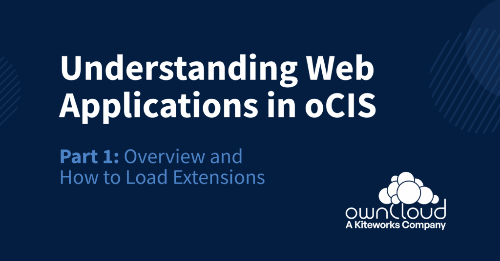 Understanding Web Applications in oCIS