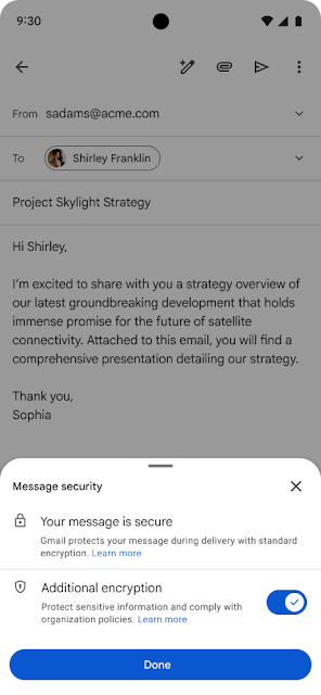 Gmail end-to-end encryption now available on mobile devices