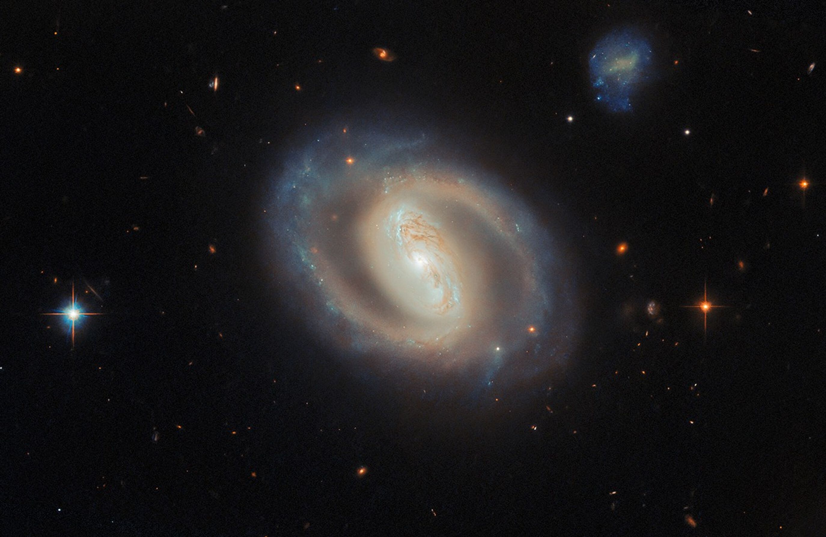 Hubble Spies an Active Spiral