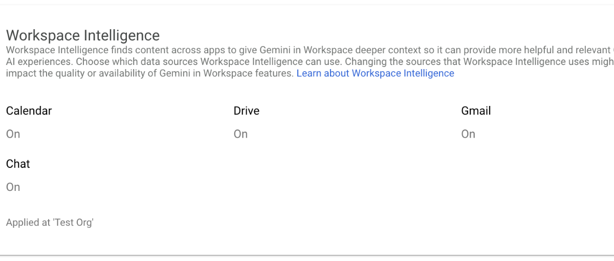 Introducing Workspace Intelligence, with admin controls