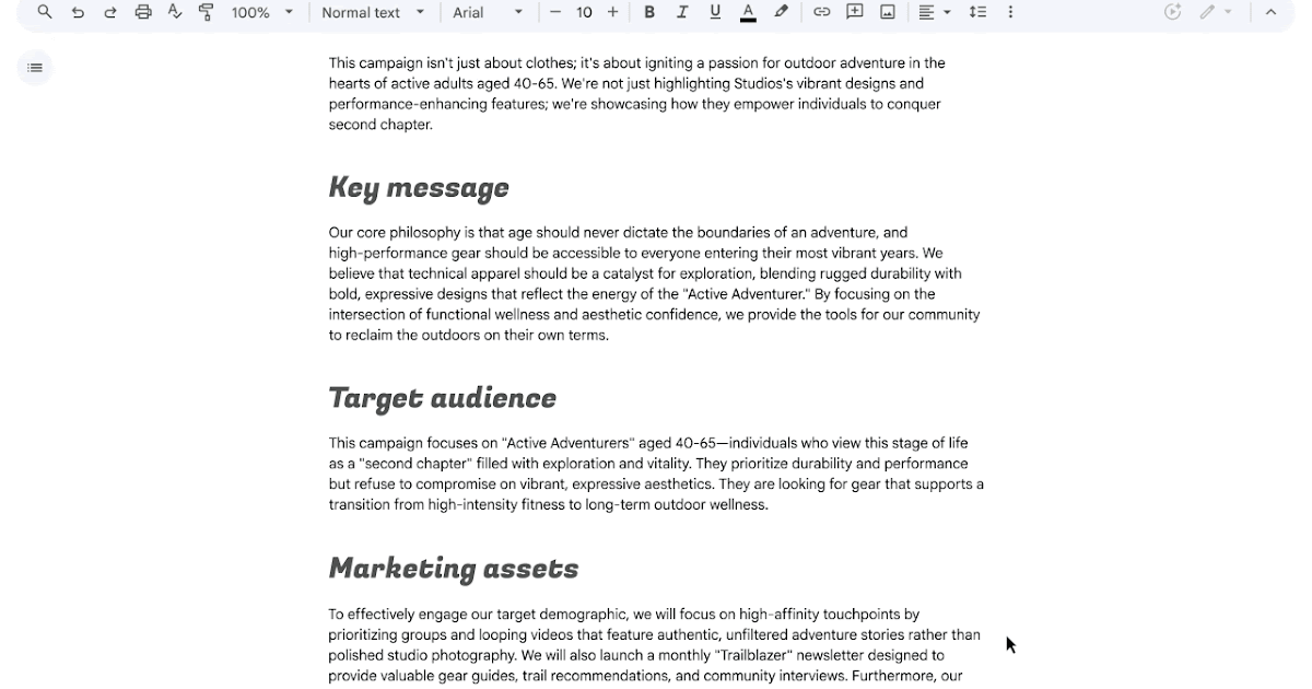New Gemini capabilities in Google Docs help you go from blank page to brilliance