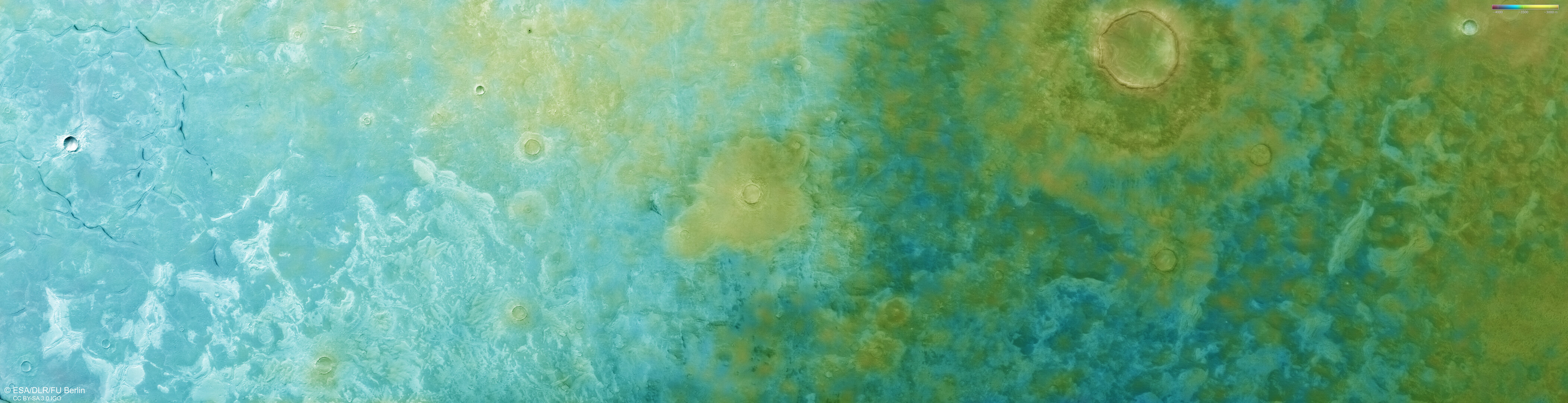 Ash creeps across Mars