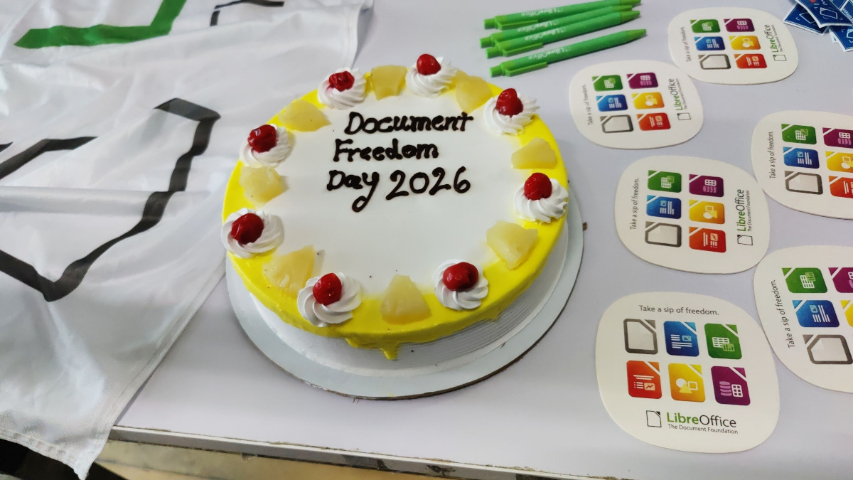 LibreOffice at Document Freedom Day in Noida, India