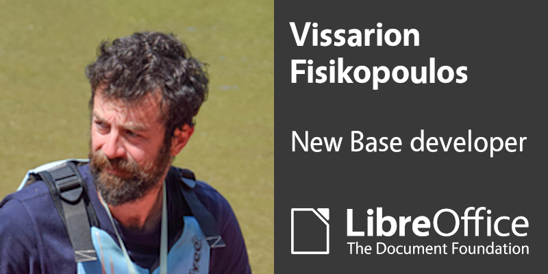 Welcome Vissarion Fisikopoulos, new LibreOffice developer focusing on Base