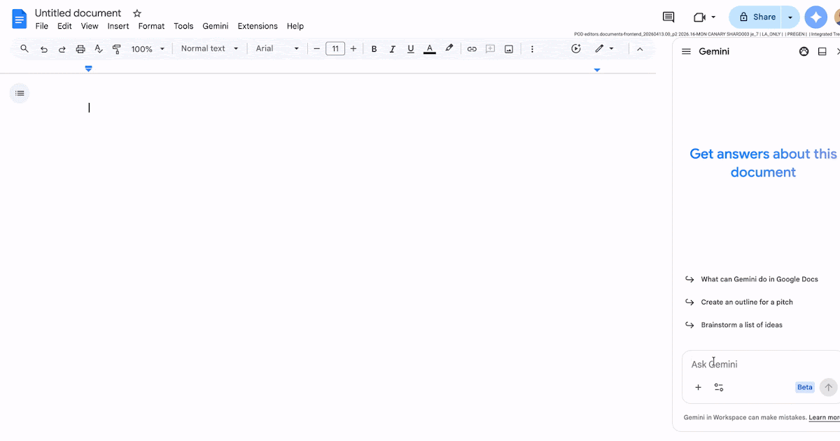 Set custom instructions for Gemini in Google Docs