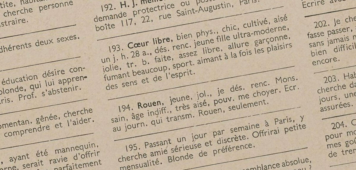 L’amour avant Tinder